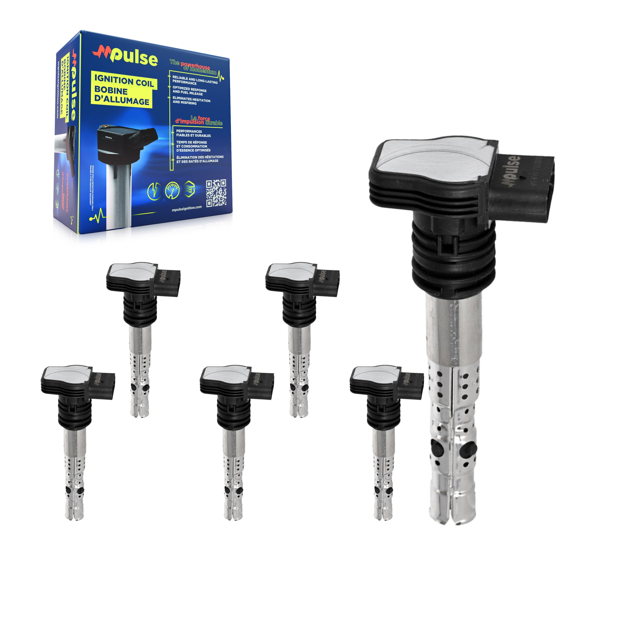 Ignition Coil (6 Pack) For Volkswagen Jetta Golf Audi Beetle Passat A4 Quattro TT Allroad KMP-101057
