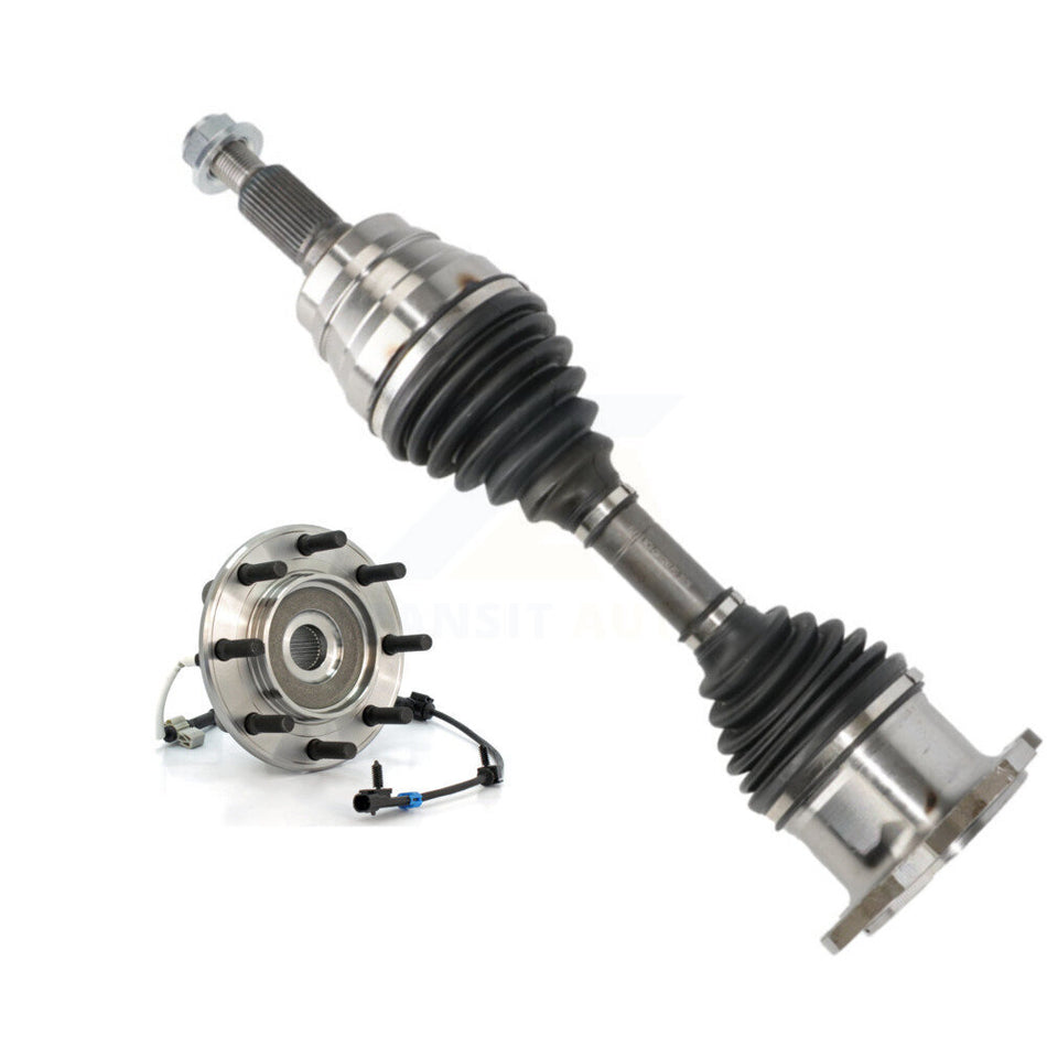 Front Left CV Axle Shaft And Hub Bearing Kit For Chevrolet Silverado 3500 GMC Sierra 4WD KN7-100023
