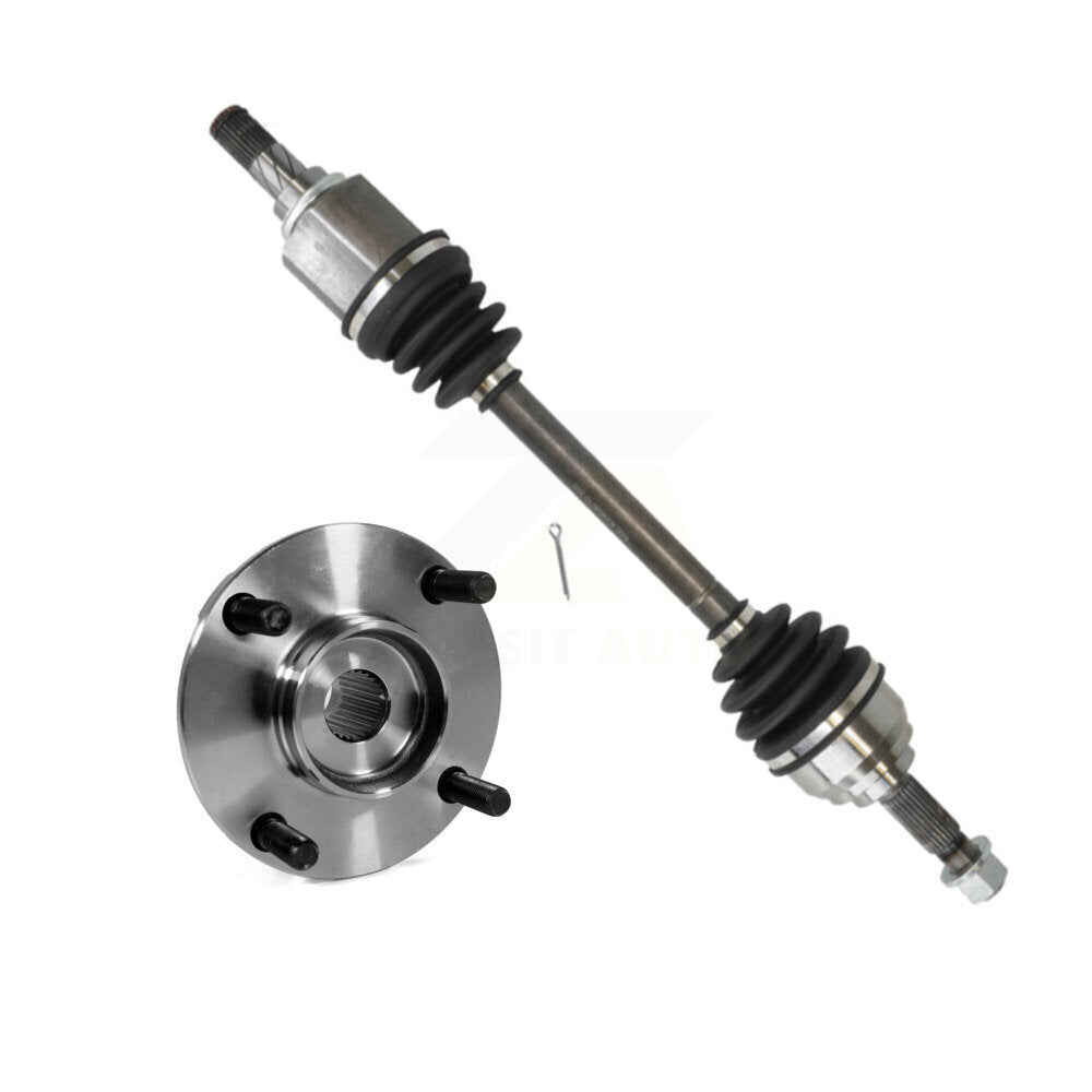Front Left CV Axle Drive Shaft And Wheel Hub Bearing Assembly Kit For Nissan Versa Cube KN7-100039