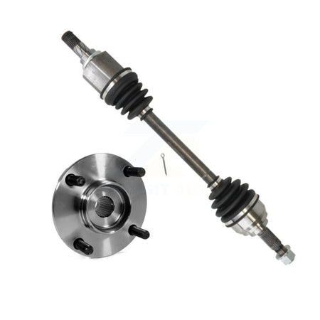 Front Left CV Axle Drive Shaft And Wheel Hub Bearing Assembly Kit For Nissan Versa Cube KN7-100039