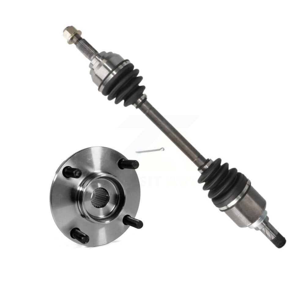 Front Left CV Axle Drive Shaft And Wheel Hub Bearing Assembly Kit For Nissan Versa Cube KN7-100040