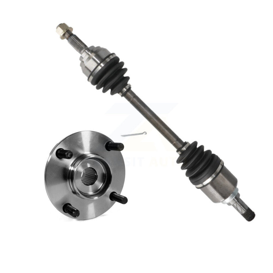 Front Left CV Axle Drive Shaft And Wheel Hub Bearing Assembly Kit For Nissan Versa Cube KN7-100040