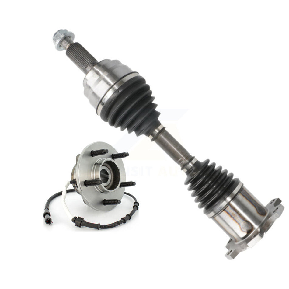 Front Left CV Axle Shaft And Hub Bearing Kit For Ford F-150 Heritage 4WD with 4-Wheel ABS KN7-100049