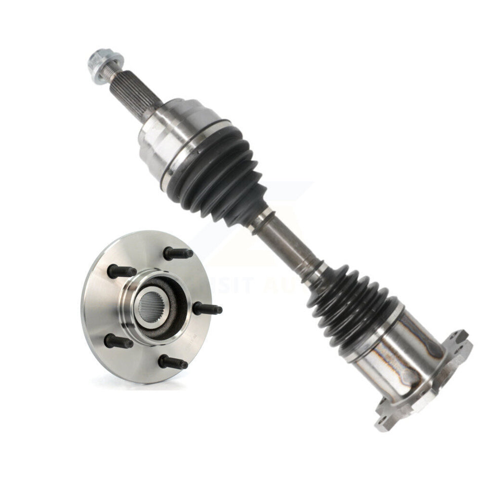 Front Left CV Axle Drive Shaft And Hub Bearing Kit For Ford F-150 4WD with 2-Wheel ABS KN7-100052