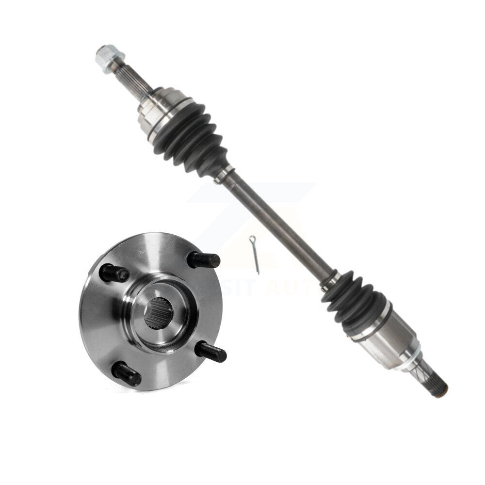 Front Left CV Axle Drive Shaft And Hub Bearing Assembly Kit For Nissan Versa w o CVT KN7-100065