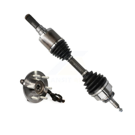 Front Left CV Axle Drive Shaft And Complete Wheel Hub Bearing Assembly Kit For Ford F-150 KN7-100067