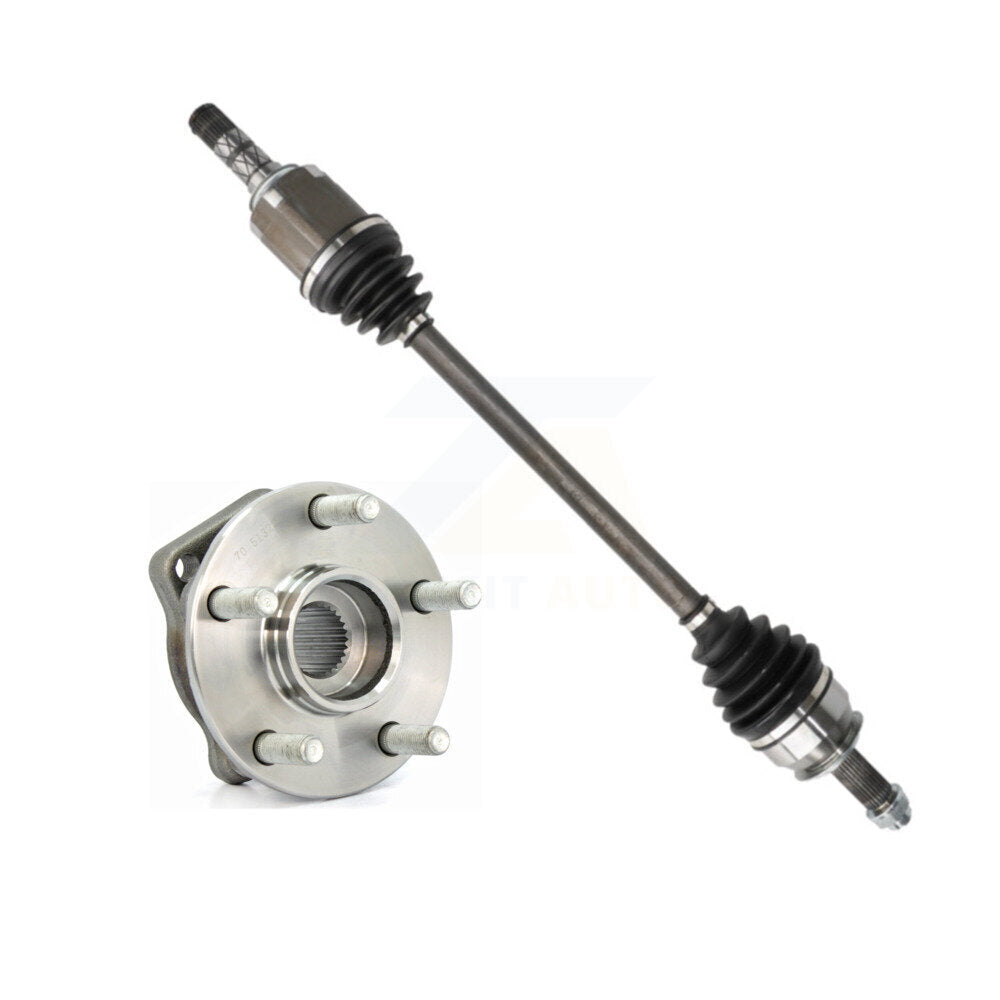 Front Left CV Axle Drive Shaft And Wheel Hub Bearing Kit For Subaru Forester Impreza WRX KN7-100102