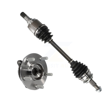 Front Left CV Axle Drive Shaft And Complete Wheel Hub Bearing Assembly Kit For Mazda 3 KN7-100120