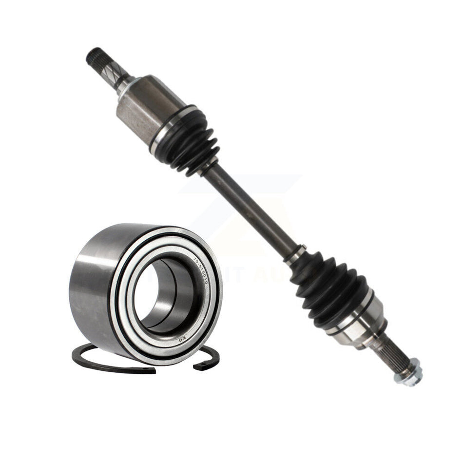 Front Left CV Axle Drive Shaft And Wheel Bearing Kit For 2007-2008 Mazda 3 Primary Design KN7-100180
