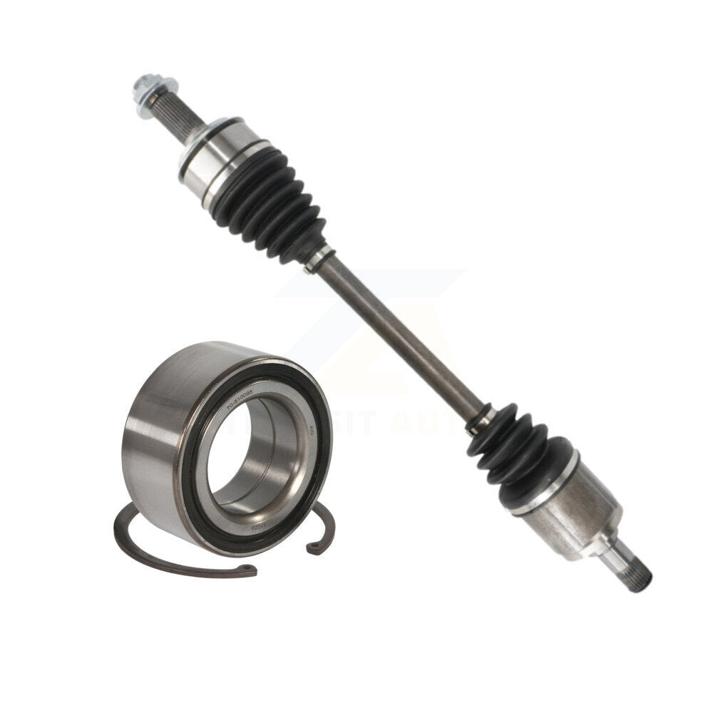 Front Left CV Axle Drive Shaft Complete Assembly And Wheel Bearing Kit For Honda Accord KN7-100196