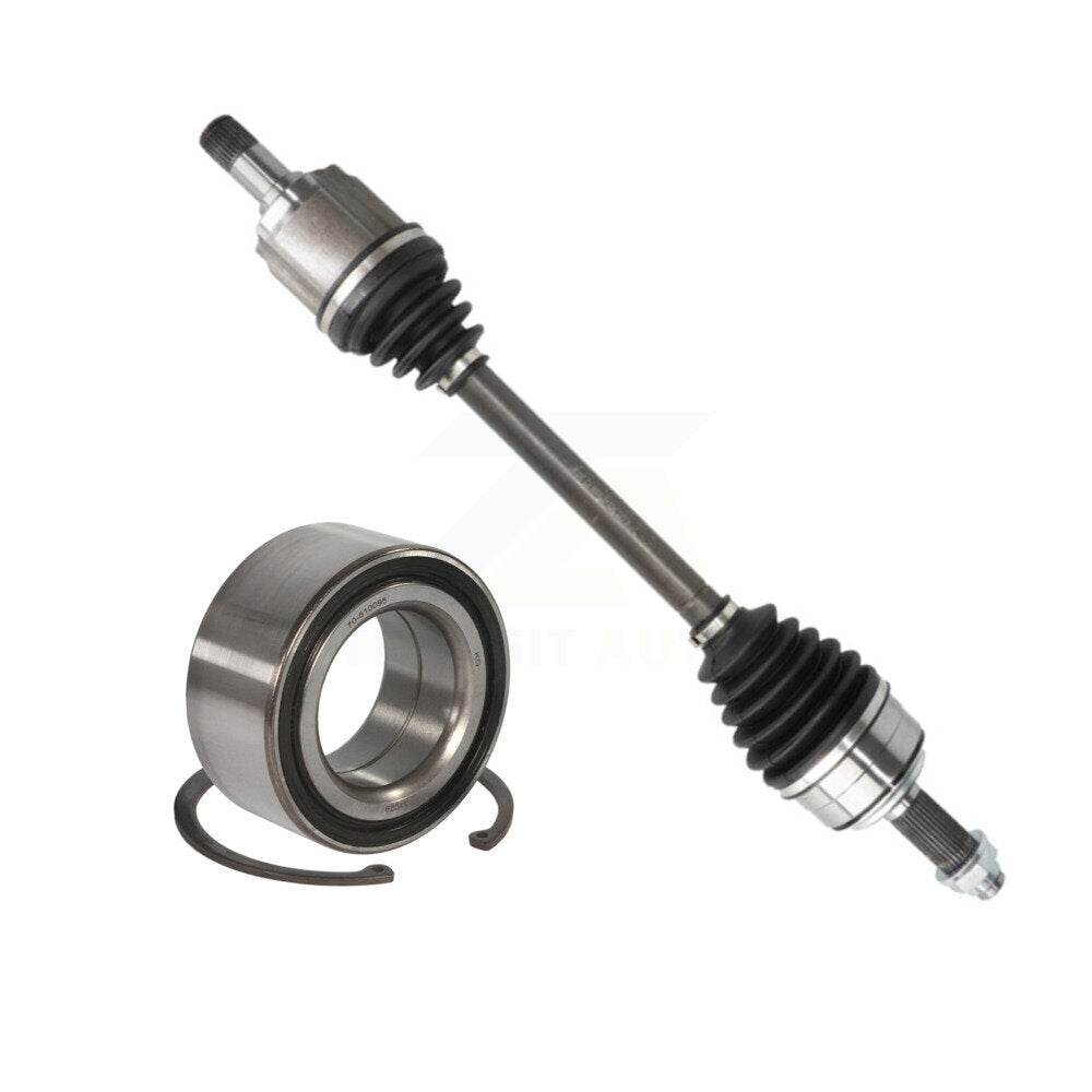 Front Left CV Axle Drive Shaft Assembly And Wheel Bearing Kit For Honda Accord Acura TSX KN7-100197