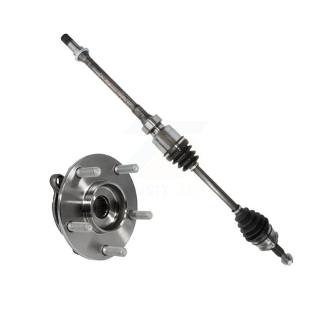 Front Right CV Axle Drive Shaft And Complete Wheel Hub Bearing Assembly Kit For Mazda 3 KN7-100266
