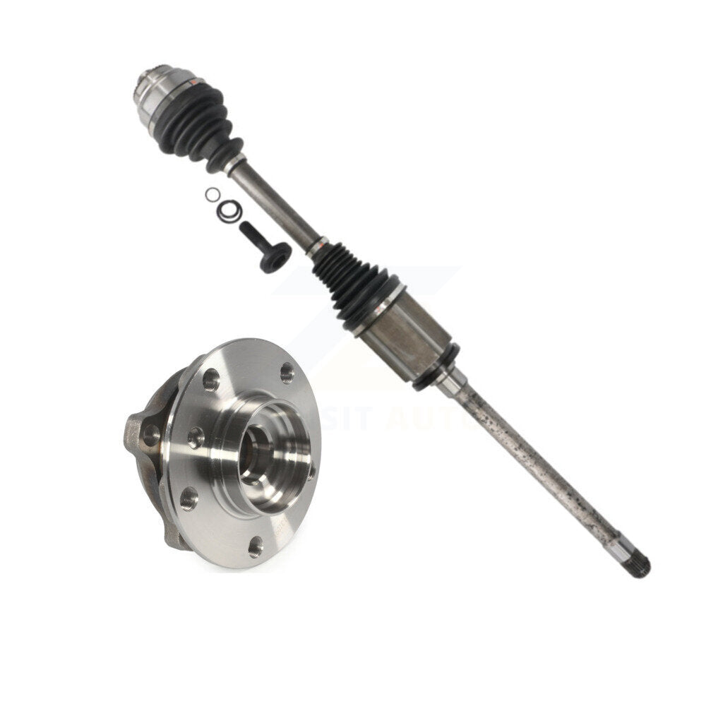 Front Right CV Axle Drive Shaft And Hub Bearing Kit For BMW 535i xDrive 528i 640i AWD KN7-100340