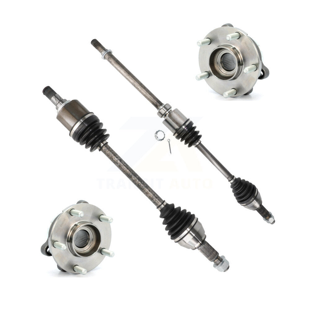 Front CV Axle Drive Shaft And Complete Wheel Hub Bearing Assembly Kit For Nissan Altima KN7-100376