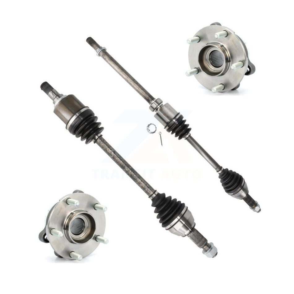 Front CV Axle Drive Shaft And Complete Wheel Hub Bearing Assembly Kit For Nissan Altima KN7-100376