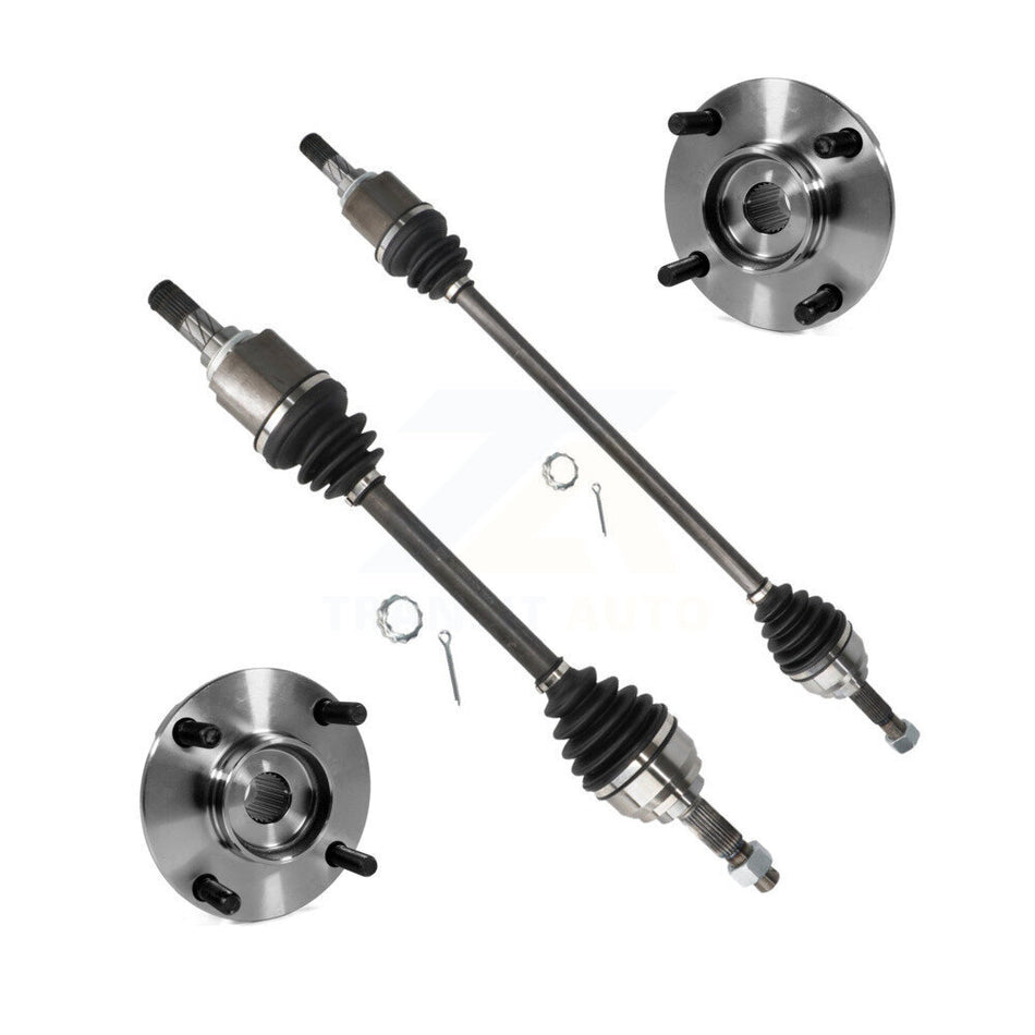 Front CV Axle Drive Shaft And Complete Wheel Hub Bearing Assembly Kit For Nissan Versa KN7-100382