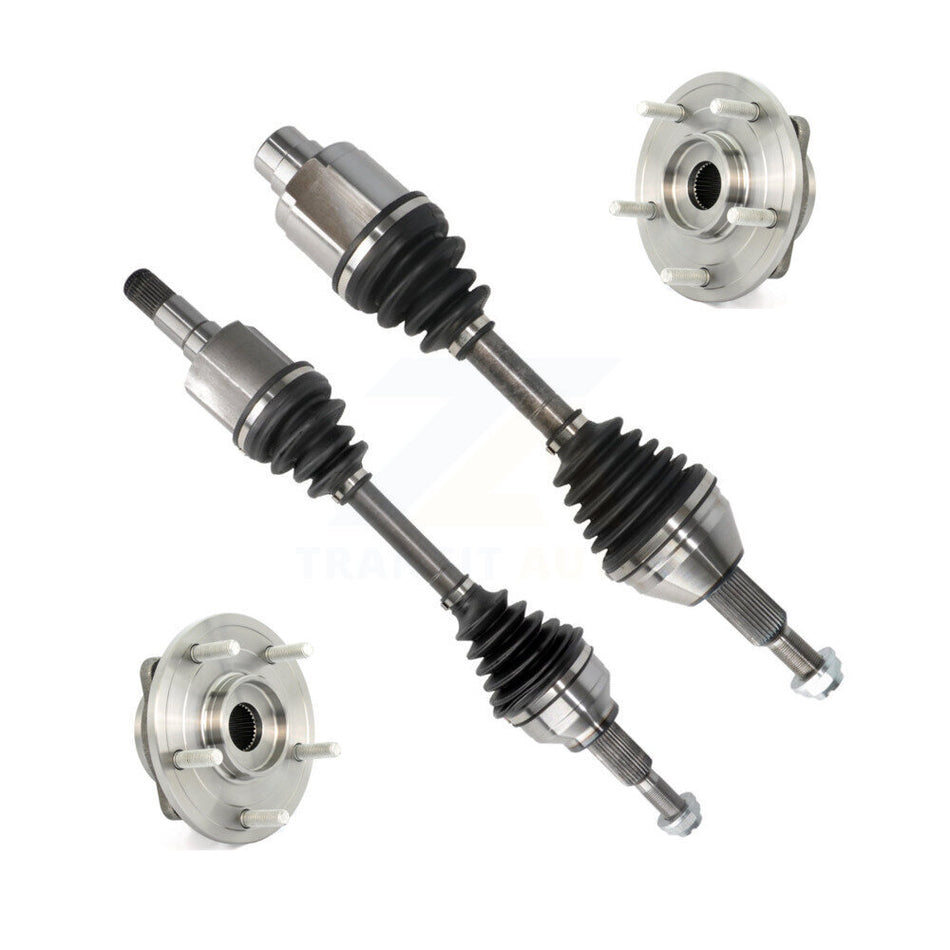 Front CV Axle Drive Shaft And Complete Wheel Hub Bearing Assembly Kit For Dodge Journey KN7-100389