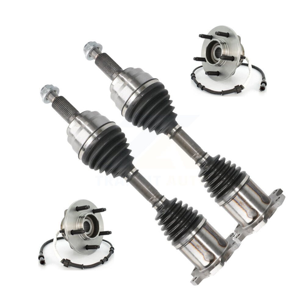 Front CV Axle Drive Shaft And Bearing Kit For Ford F-150 Heritage 4WD with 4-Wheel ABS KN7-100406