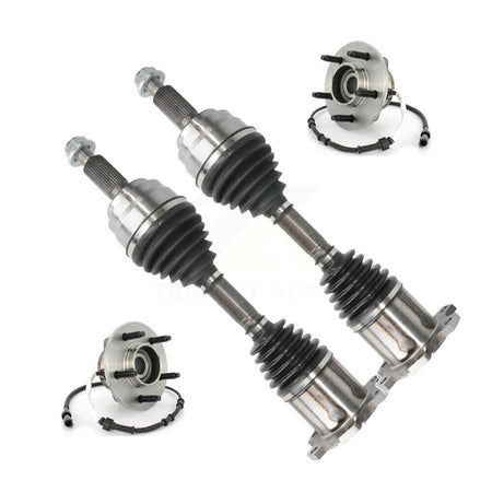 Front CV Axle Drive Shaft And Bearing Kit For Ford F-150 Heritage 4WD with 4-Wheel ABS KN7-100406