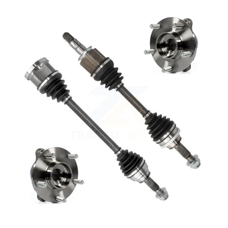 Front CV Axle Drive Shaft And Complete Hub Bearing Assembly Kit For INFINITI G37 G35 G25 KN7-100411