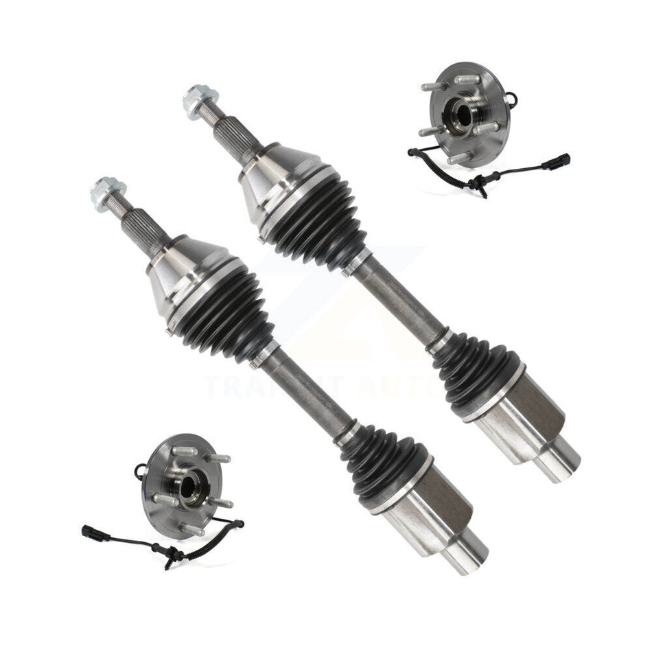 Front CV Axle Drive Shaft And Wheel Hub Bearing Assembly Kit For 2012-2018 Ram 1500 4WD KN7-100413