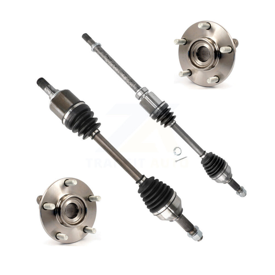 Front CV Axle Drive Shaft And Hub Bearing Assembly Kit For Nissan Rogue Sentra Select KN7-100423