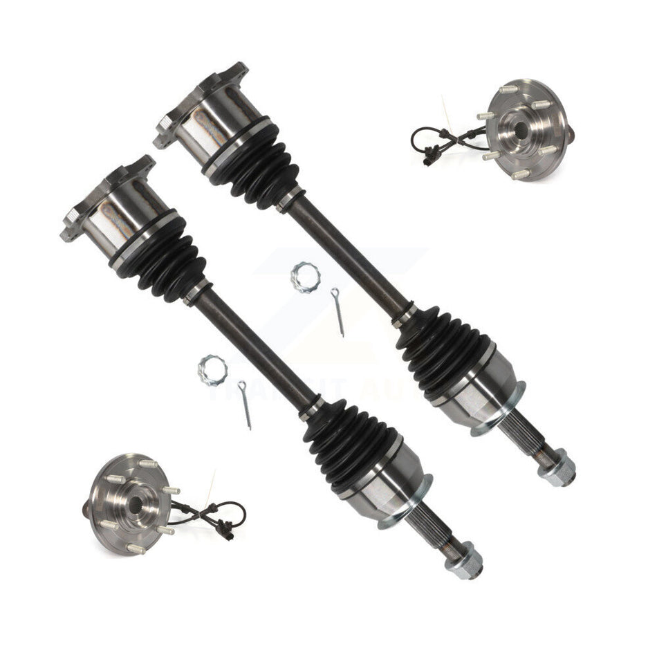 Front CV Axle Drive Shaft And Wheel Hub Bearing Assembly Kit For Nissan TITAN Armada 4WD KN7-100443