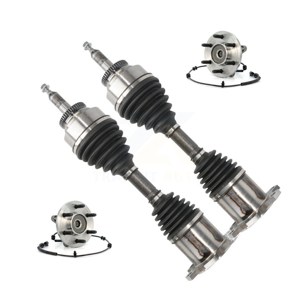 Front CV Axle Drive Shaft And Hub Bearing Assembly Kit For Ford F-150 Lincoln Mark LT 4WD KN7-100459