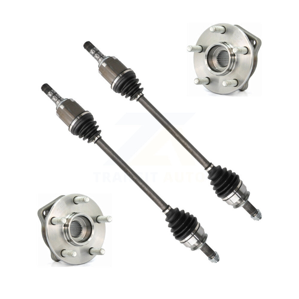 Front CV Axle Drive Shaft And Hub Bearing Assembly Kit For Subaru Forester Impreza WRX KN7-100463