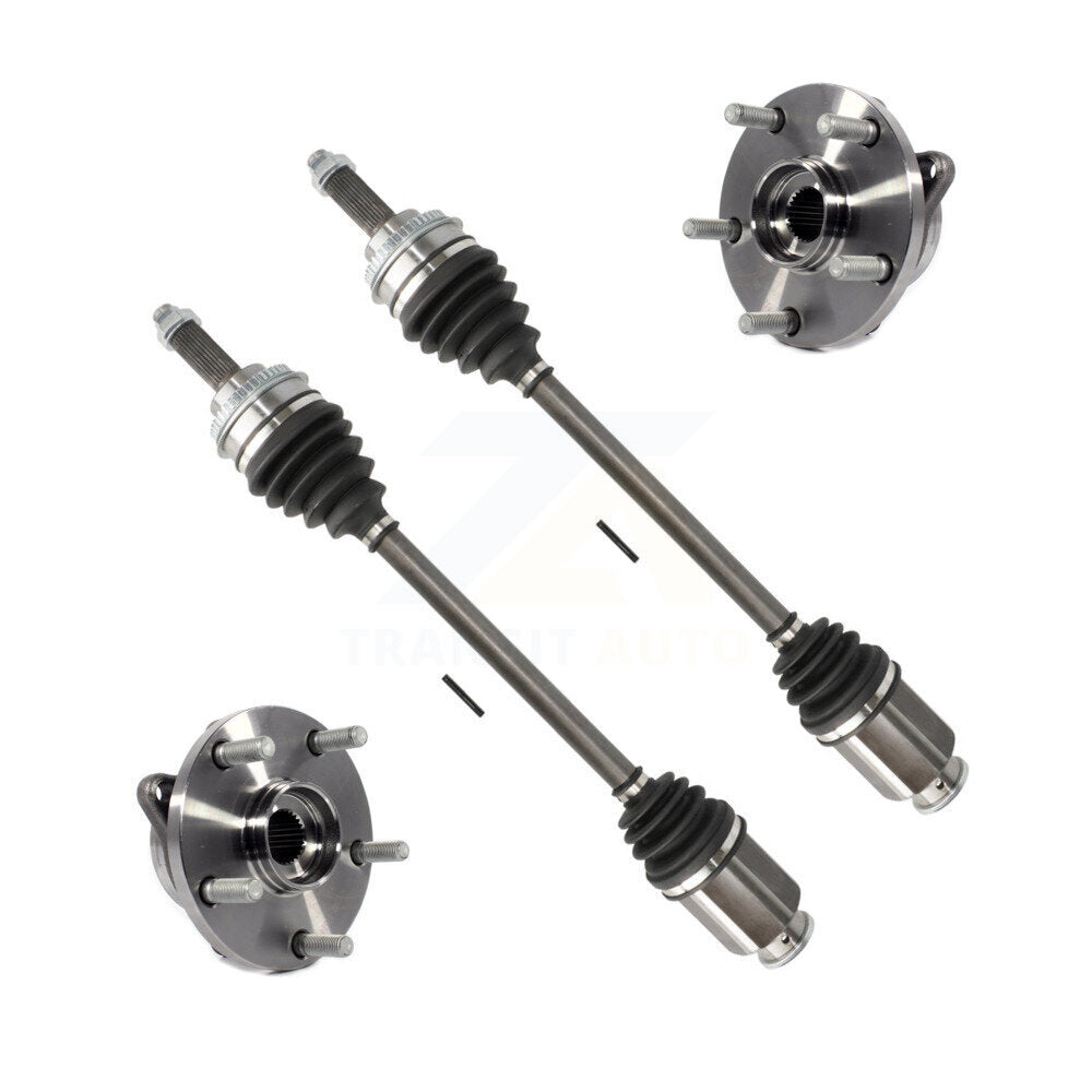 Front CV Axle Drive Shaft And Complete Wheel Hub Bearing Assembly Kit For Subaru Impreza KN7-100470