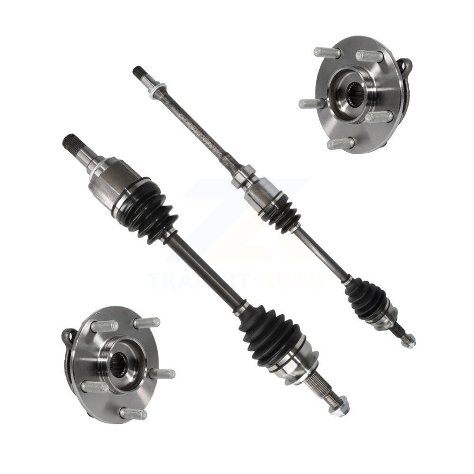 Front CV Axle Drive Shaft And Complete Wheel Hub Bearing Assembly Kit For Mazda 3 KN7-100474
