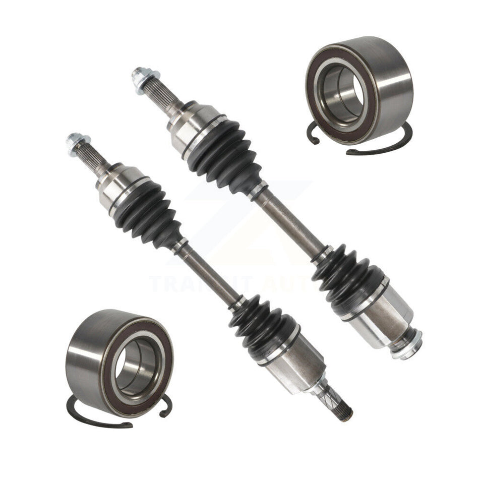 Front CV Axle Drive Shaft Assembly And Bearing Kit For 2006-2009 Mazda 3 Primary Design KN7-100535