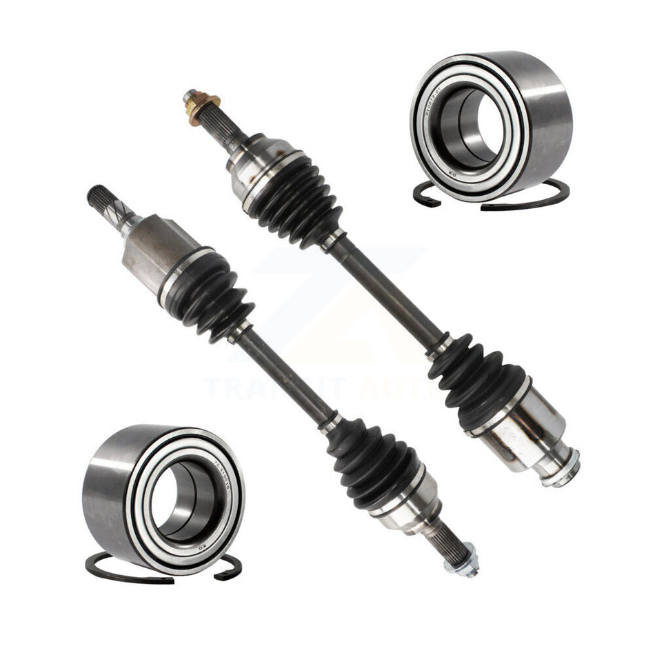 Front CV Axle Drive Shaft Assembly And Bearing Kit For 2007-2008 Mazda 3 Primary Design KN7-100536