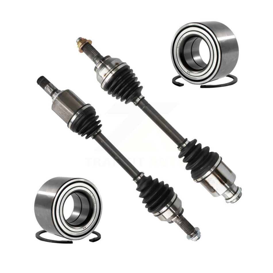 Front CV Axle Drive Shaft Assembly And Bearing Kit For 2007-2008 Mazda 3 Primary Design KN7-100537