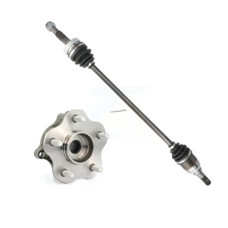 Rear Left CV Axle Drive Shaft And Complete Hub Bearing Assembly Kit For Nissan Rogue AWD KN7-100690
