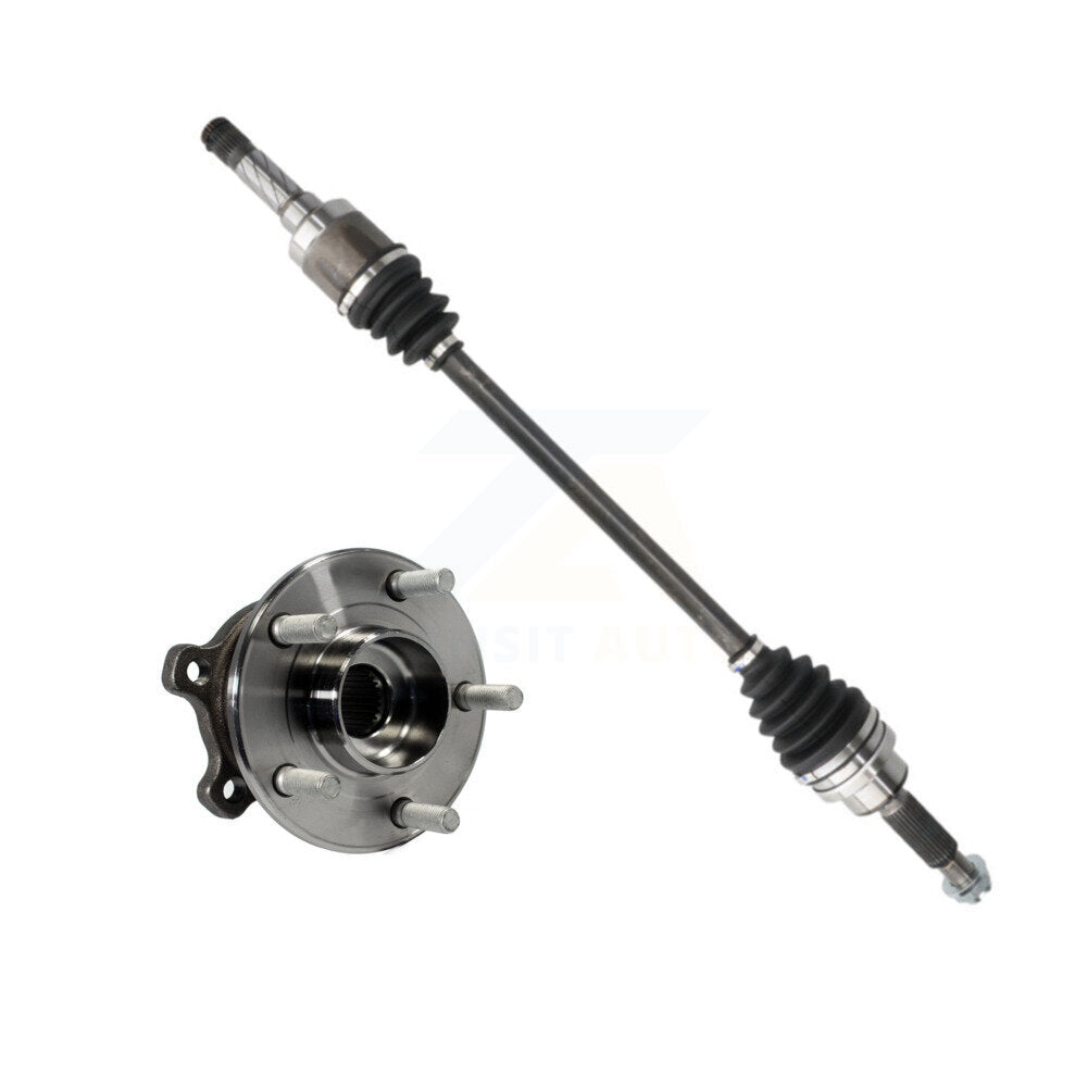 Rear Left CV Axle Shaft And Hub Bearing Kit For 2013-2019 Ford Escape AWD Primary Design KN7-100695