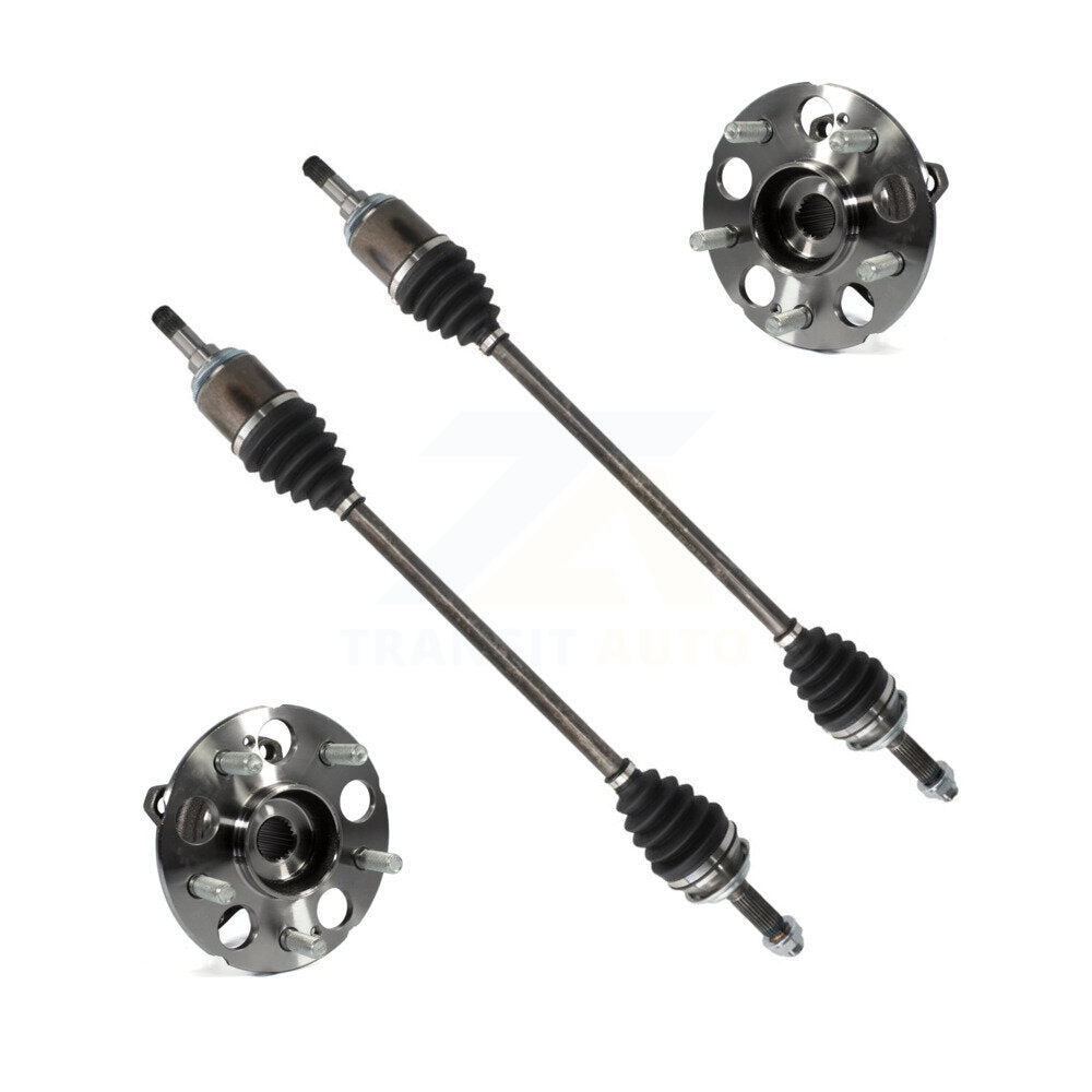Rear CV Axle Drive Shaft And Wheel Hub Bearing Assembly Kit For 2013-2016 Honda CR-V AWD KN7-100706