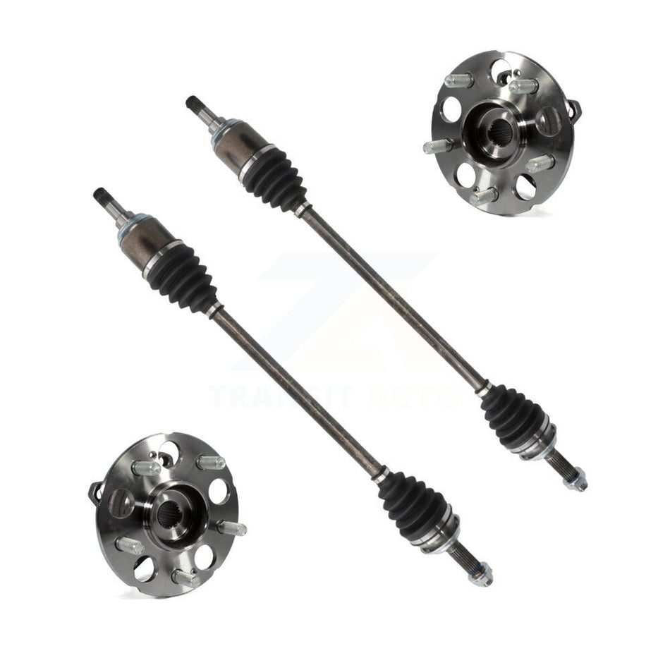 Rear CV Axle Drive Shaft And Wheel Hub Bearing Assembly Kit For 2013-2016 Honda CR-V AWD KN7-100706