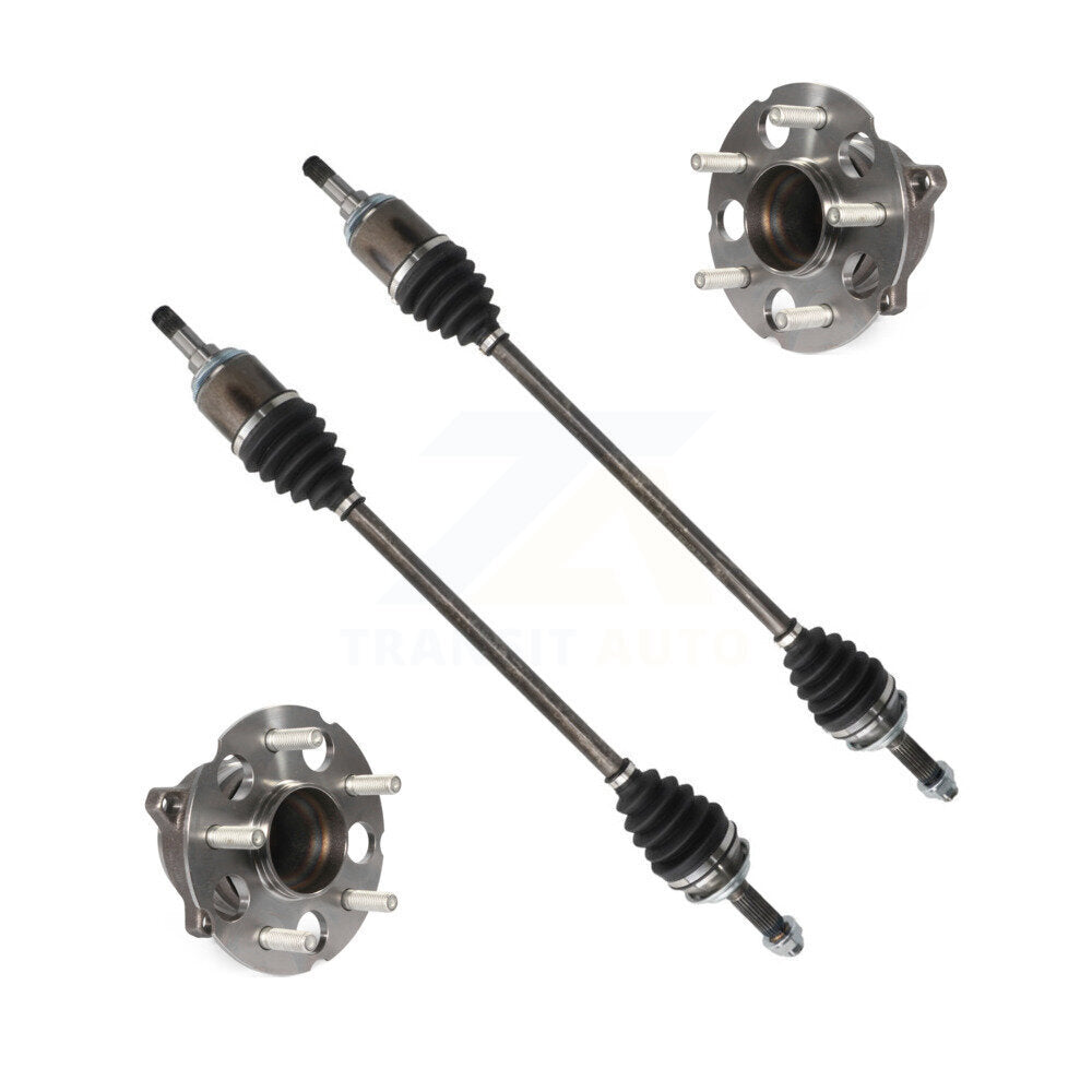 Rear CV Axle Drive Shaft And Wheel Hub Bearing Assembly Kit For 2015-2016 Honda CR-V FWD KN7-100707