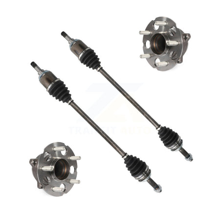 Rear CV Axle Drive Shaft And Wheel Hub Bearing Assembly Kit For 2015-2016 Honda CR-V FWD KN7-100707