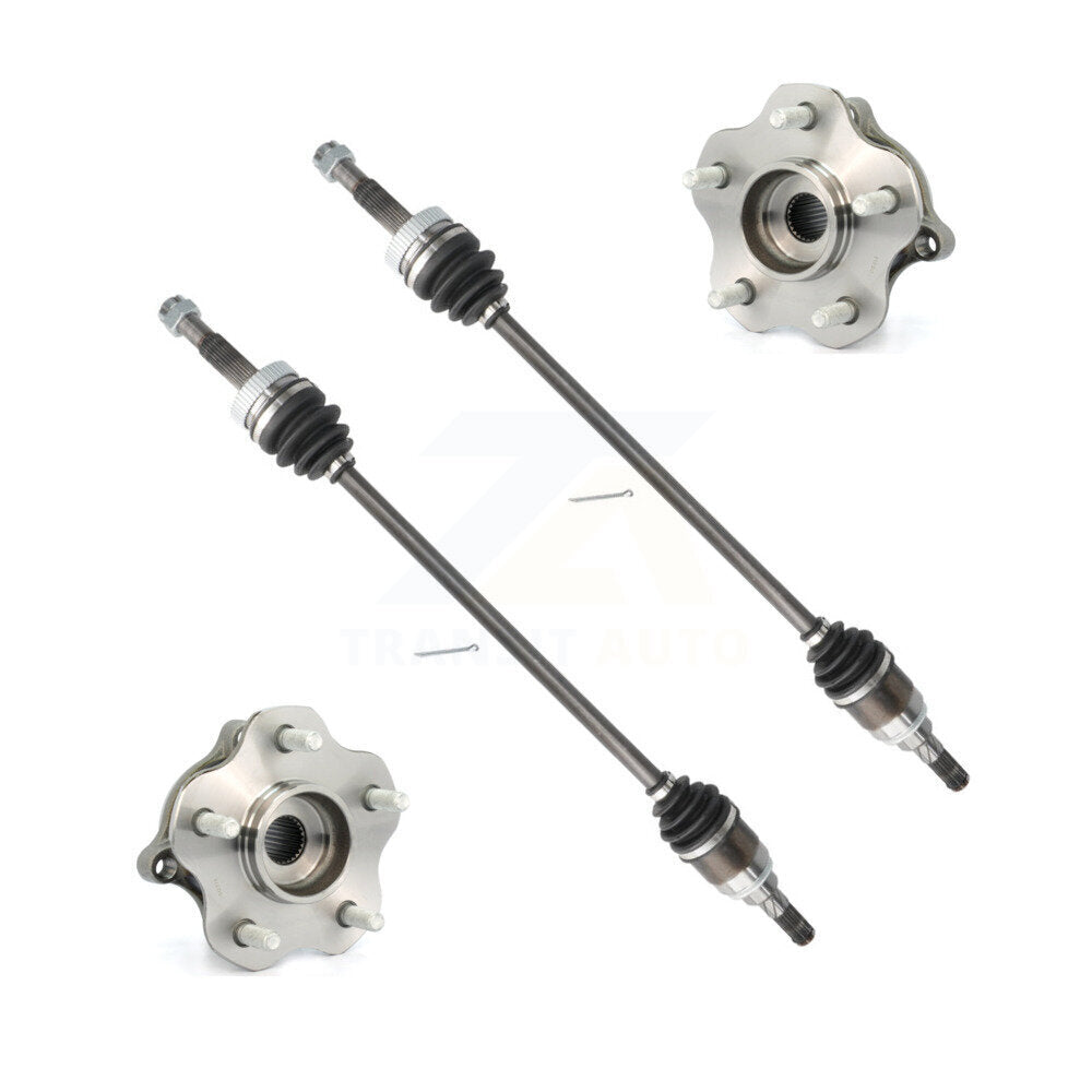 Rear CV Axle Drive Shaft And Complete Wheel Hub Bearing Assembly Kit For Nissan Rogue AWD KN7-100708