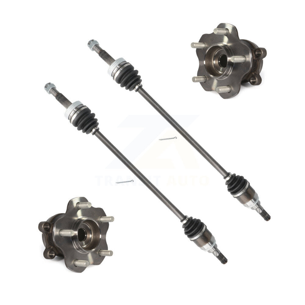 Rear CV Axle Drive Shaft And Wheel Hub Bearing Assembly Kit For Nissan Rogue Select AWD KN7-100709