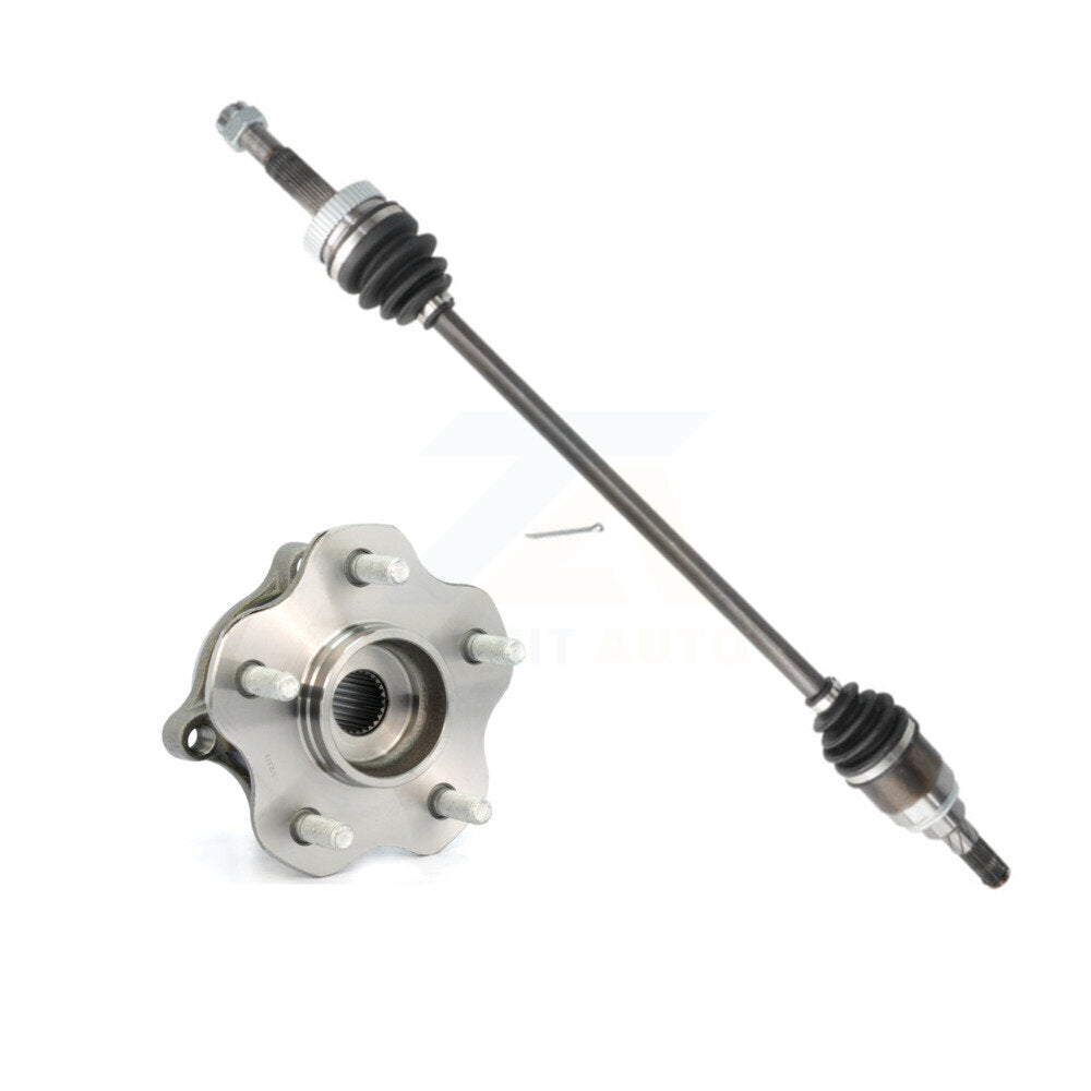 Rear Right CV Axle Drive Shaft And Complete Hub Bearing Assembly Kit For Nissan Rogue AWD KN7-100740