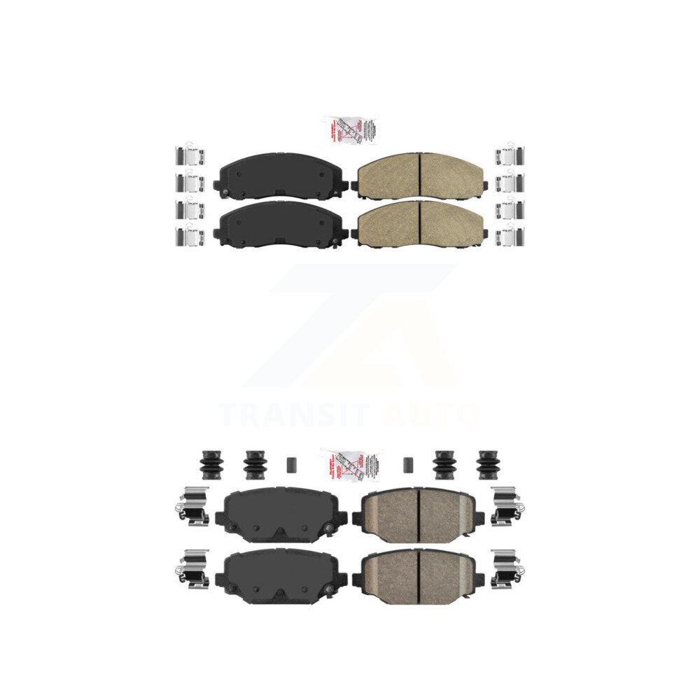 Front Rear Ceramic Disc Brake Pads Kit For Dodge Grand Caravan Journey Chrysler Town & KNF-100013