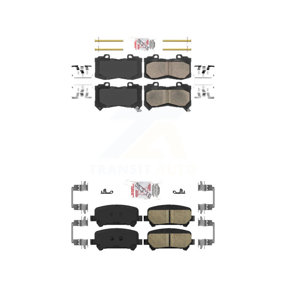 Front Rear Ceramic Disc Brake Pads Kit For 2015-2020 Chevrolet Colorado GMC Canyon KNF-100046