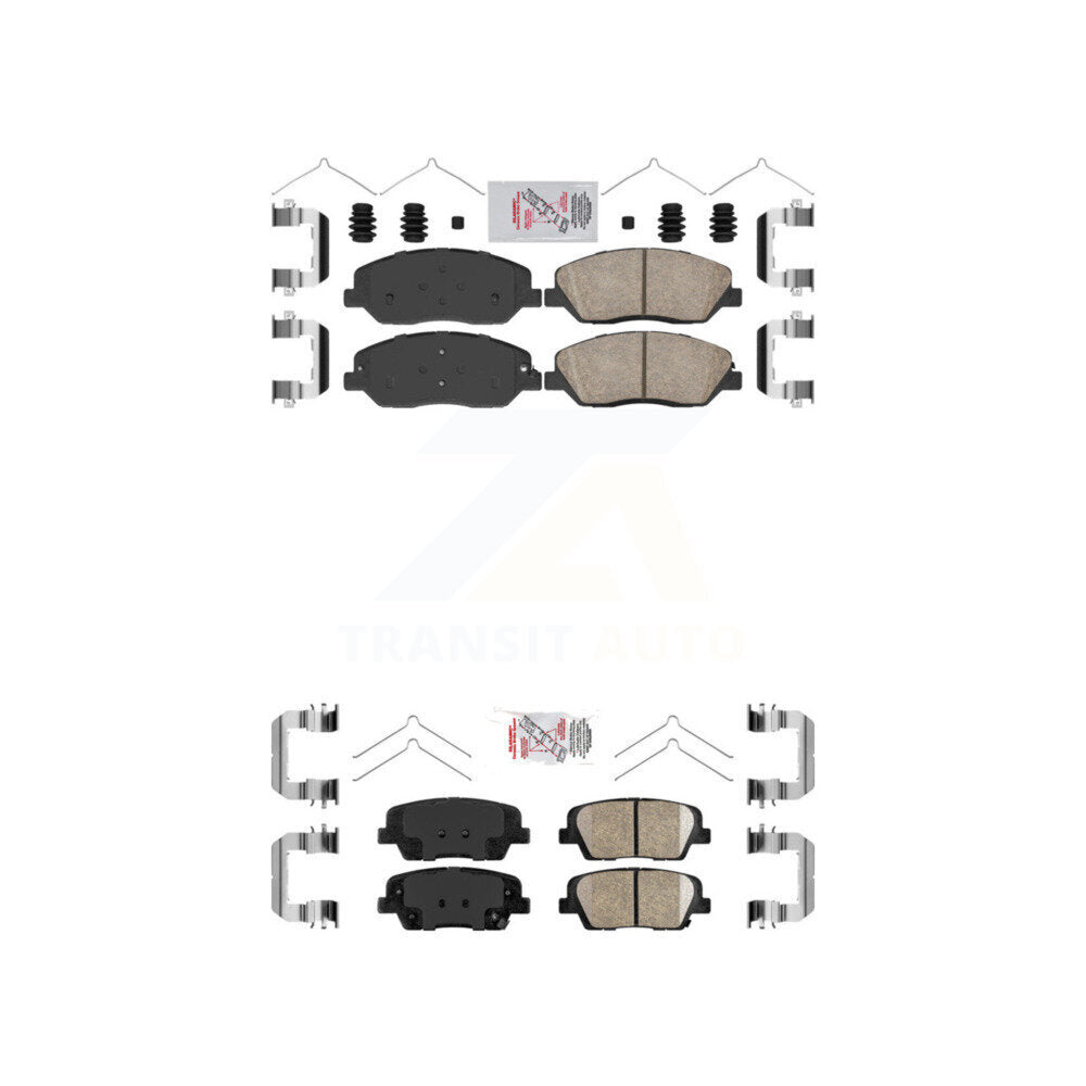 Front Rear Ceramic Disc Brake Pads Kit For Hyundai Santa Fe XL KNF-100100