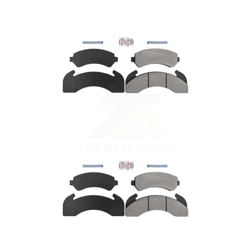 AmeriBRAKES Front Rear Semi-Metallic Disc Brake Pads Kit For GMC Chevrolet C6000 C7000 International C70 C60 1754 1954 Isuzu Blue Bird Peterbilt Freightliner B7 FSR FRR 330 B60 FL50 FL60 KNF-100120