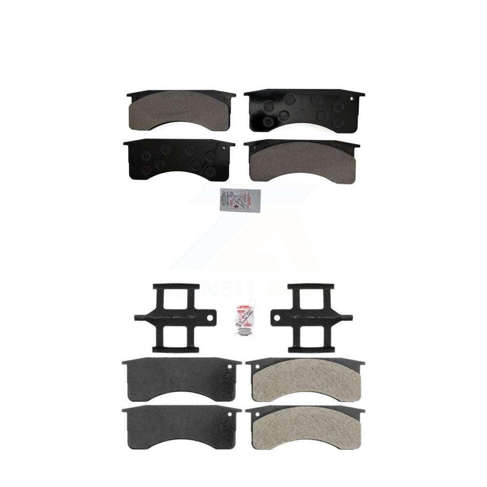 Front Rear Semi-Metallic Disc Brake Pads Kit For IC Corporation International CE School KNF-100123