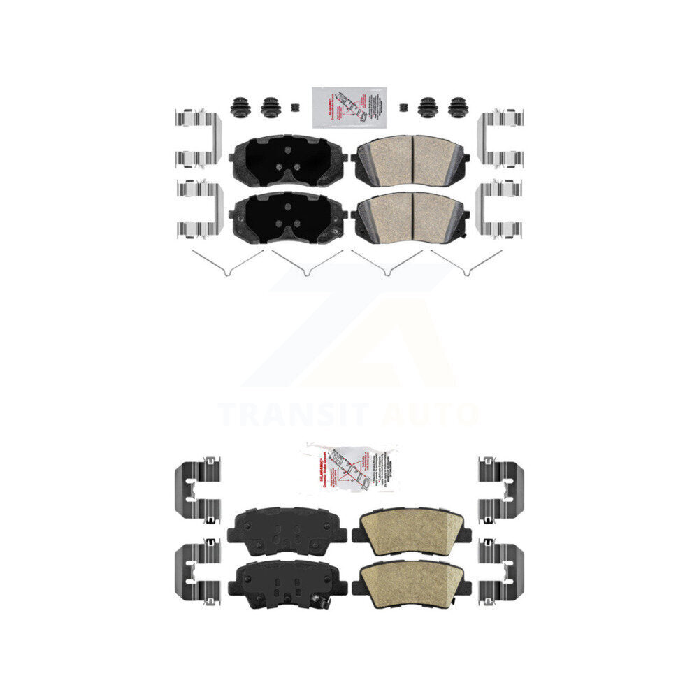 Front Rear Ceramic Disc Brake Pads Kit For Hyundai Kona Electric Kia Sonata Optima Niro KNF-100196