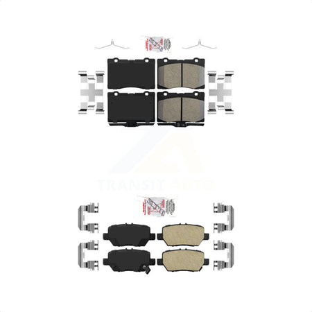 AmeriBRAKES Front Rear Ceramic Disc Brake Pads Kit For 2005-2012 Acura RL KNF-100264